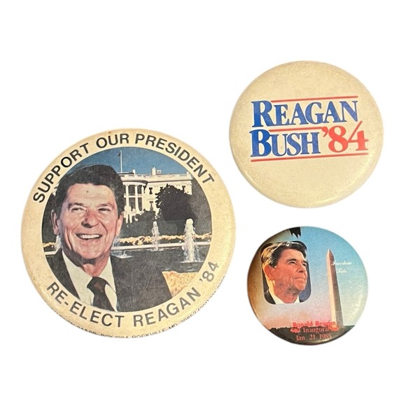 Other - Lot of 3 Ronald Reagan George Bush 1984 Presidential Campaign Pins